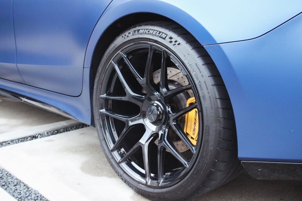 Ceramic coated AMG wheel — deep gloss finish