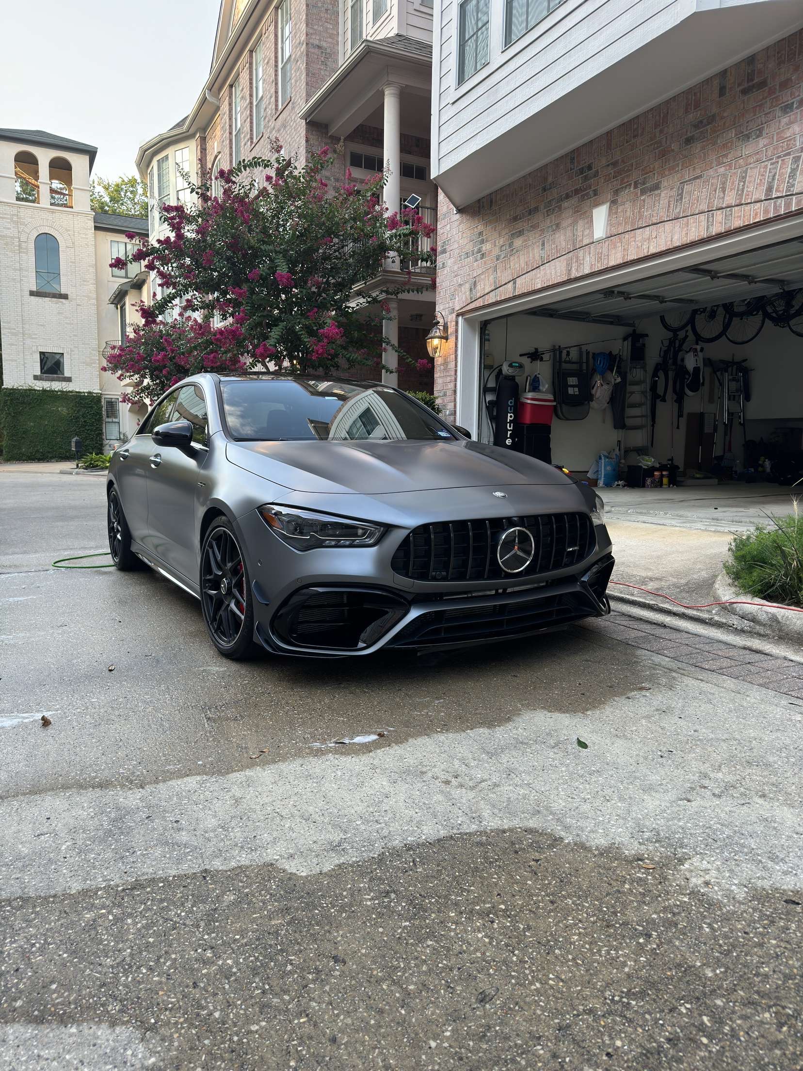 Matte grey Mercedes AMG detail
